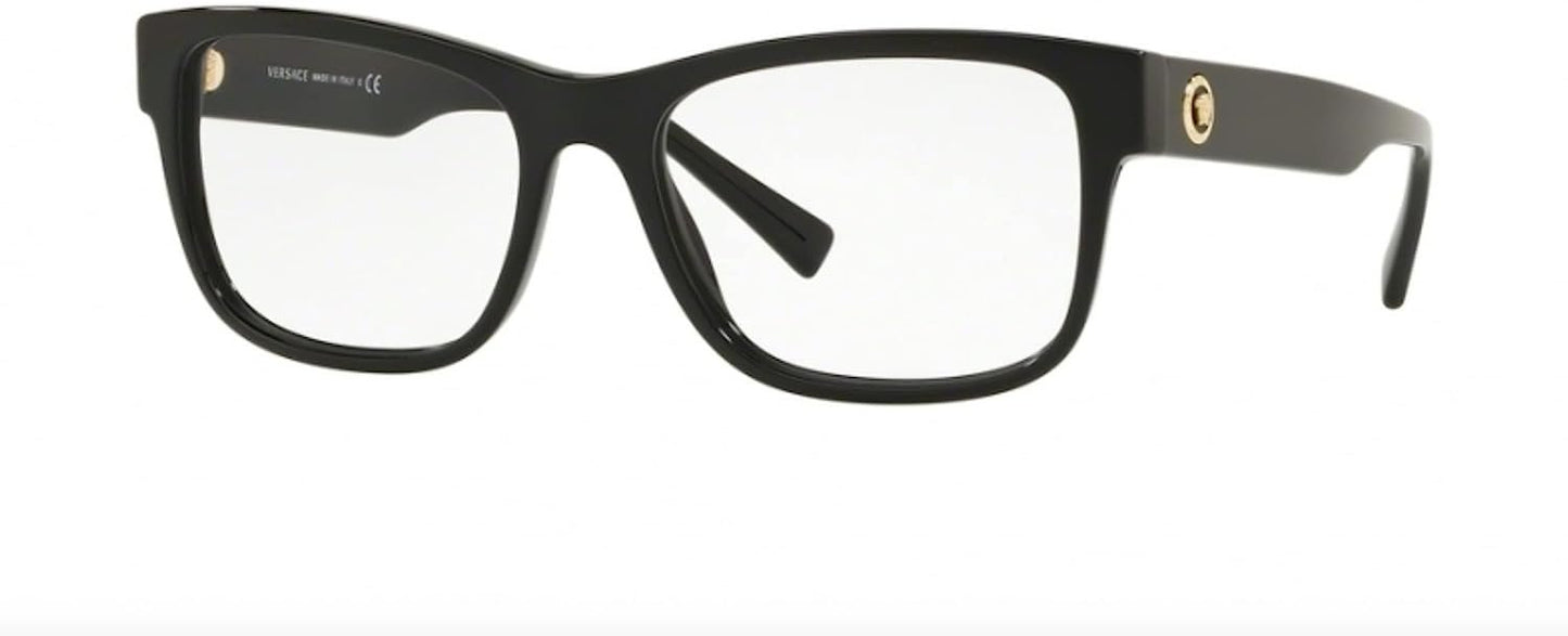 Versace VE3266 Eyeglass Frames GB1-55 - Black VE3266-GB1-55