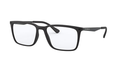 Emporio Armani Men's EA3169 5042 55mm Rectangular Eyeglasses, Matte Black/Demo Lens,