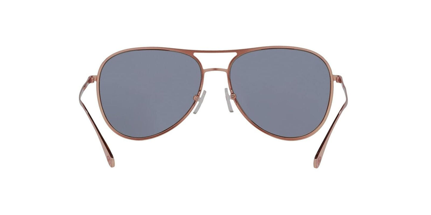 Michael Kors Kona MK 1089 11086H Rose Gold Metal Aviator Sunglasses Pink Lens