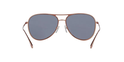 Michael Kors Kona MK 1089 11086H Rose Gold Metal Aviator Sunglasses Pink Lens