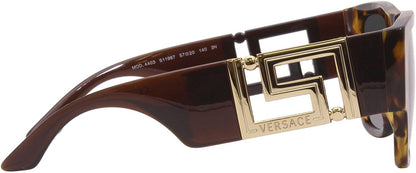 VERSACE VE4403 511987 57mm Havana Square Rectangle Men's Sunglasses