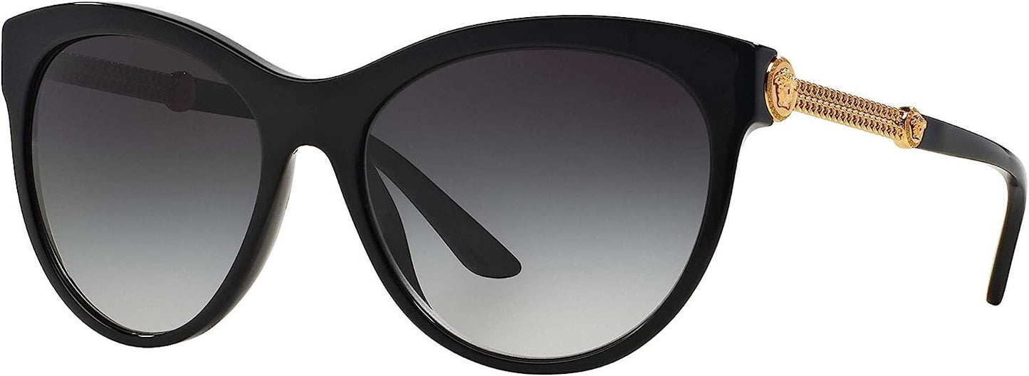 Versace Women's VE4292 GB1/8G Black/Gray Gradient Sunglasses