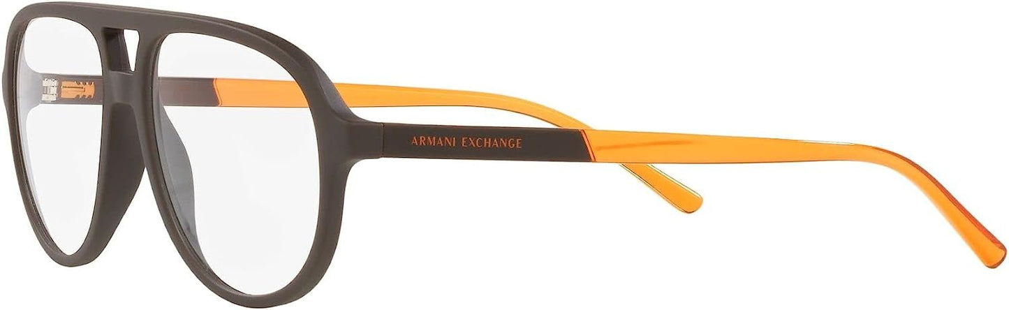 A|X ARMANI EXCHANGE Men's Ax3090 8041 55mm Round Eyewear Frames