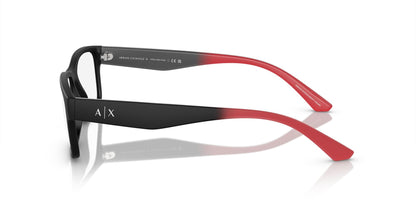Armani Exchange Men's Ax3106F 8078 56mm Low Bridge Fit Rectangular Eyewear Frames