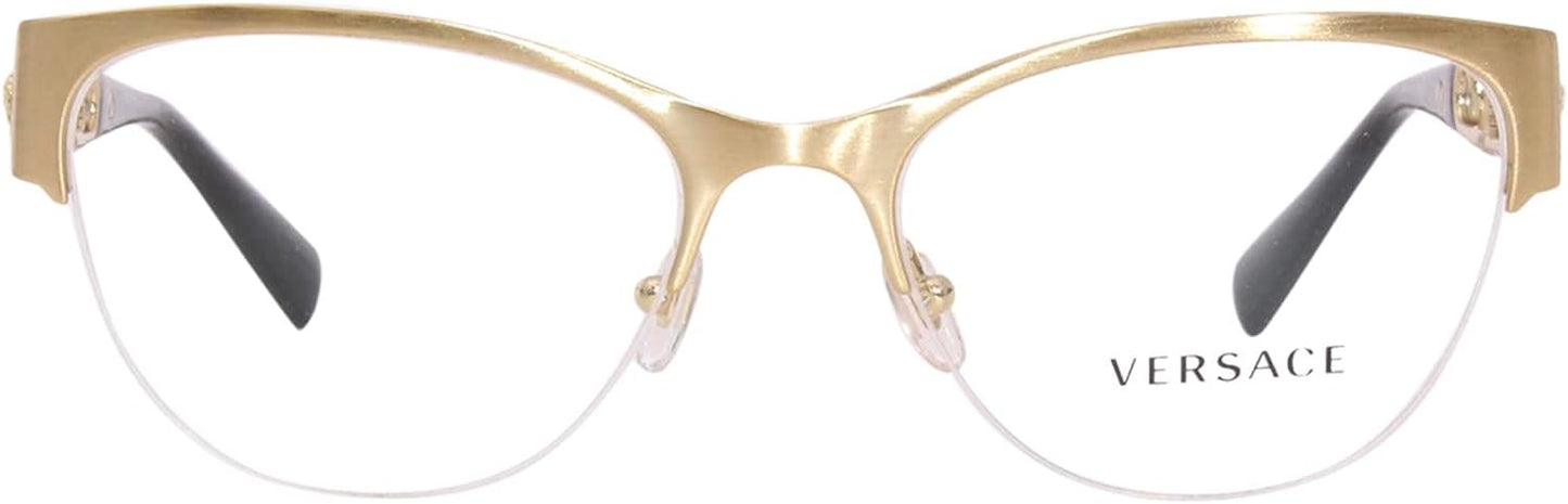 Versace VE 1278 1352 54mm Brushed Gold Eyeglasses