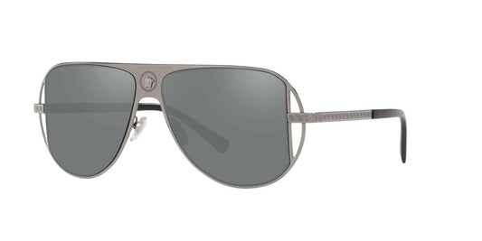 Versace 0VE2212 10016G-57 Grey Mirror Silver Sunglasses