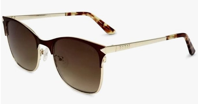 Guess GU7517 Sunglasses - Matte Dark Brown Frame, Brown Mirror Lenses, 53 mm Lens