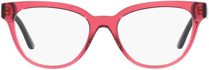 Versace VE 3315 5357 54mm Transparent Red Plastic Cat-Eye Eyeglasses