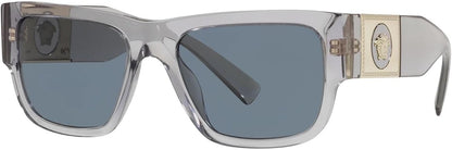 Versace VE4406 530580 56mm Transparent Grey/Blue Sunglasses for Men