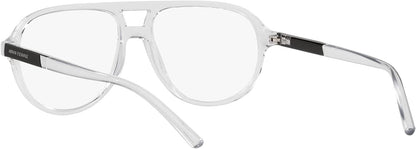 A|X ARMANI EXCHANGE Men's Ax3090 8235 55mm Round Eyewear Frames