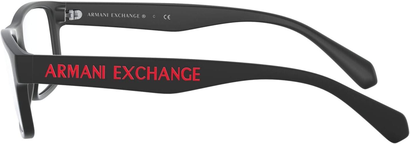 A｜X ARMANI EXCHANGE Men's Ax3070 8078 55mm Rectangular Eyewear Frames