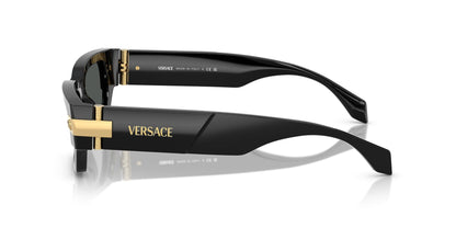 Versace 0VE4465 GB1/87 53mm Man Sunglasses Black Frame, Dark Grey Lenses, 53MM