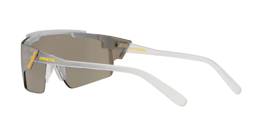 ARNETTE Men's an 4285 Rimless Transparent crystal/Silver mirror Sunglasses