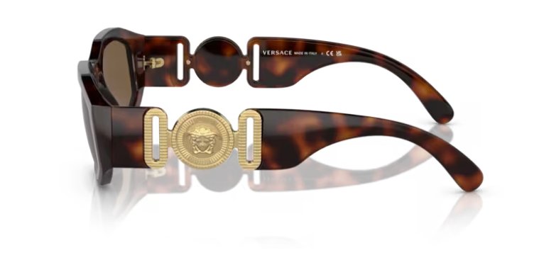 VERSACE VE4361 521773 Havana Brown 53 mm Unisex Sunglasses