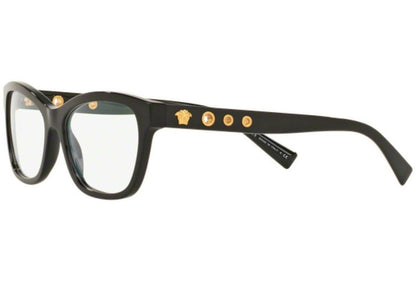 Versace VE3225 GB1-52 Black  Eyeglass Frames- 52mm Lens Diameter