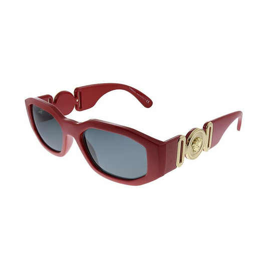 Versace VE 4361 533087 Red Plastic Geometric Sunglasses Grey Lens