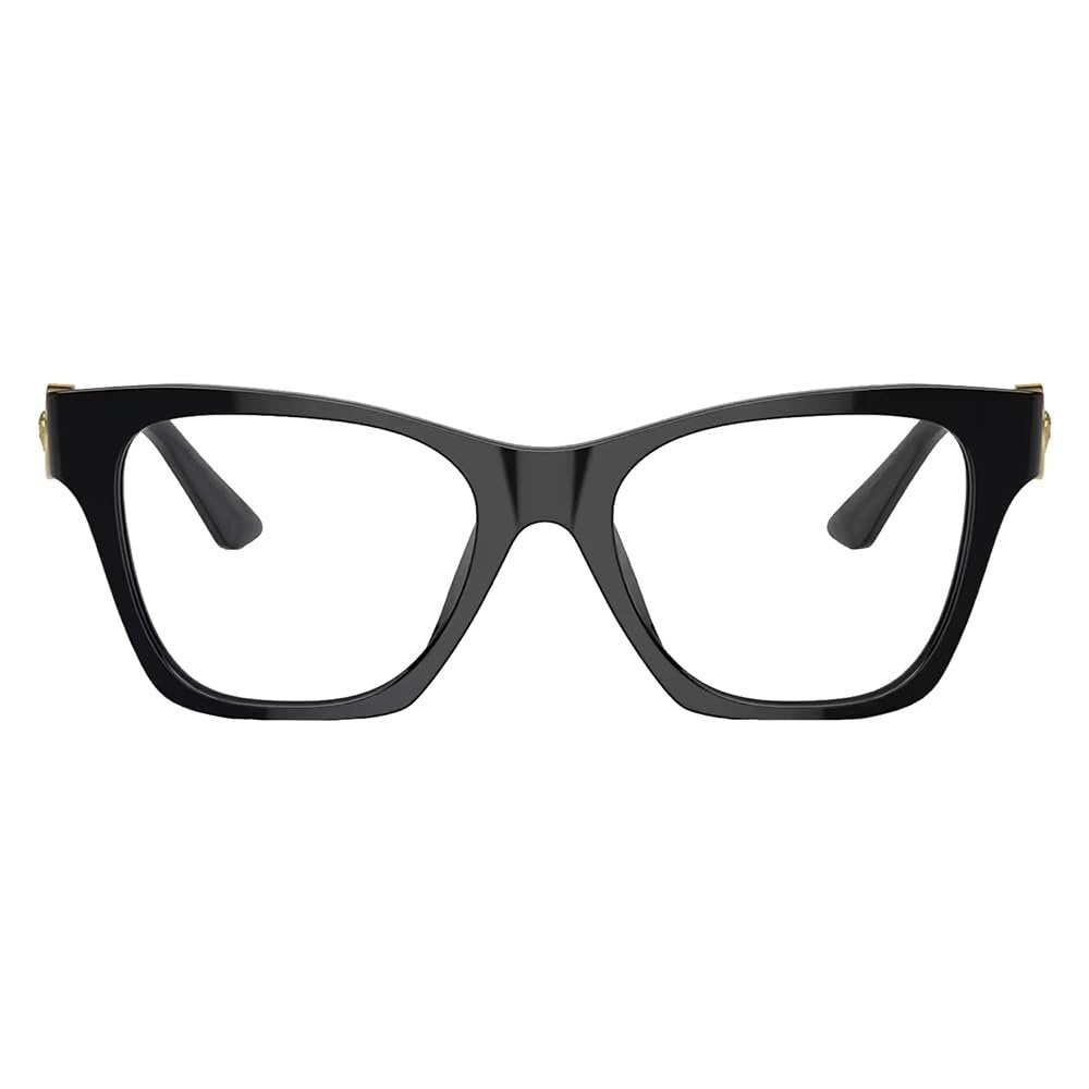 Versace VE 3341U GB1 Black Plastic Cat-Eye Eyeglasses 52mm