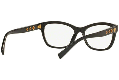 Versace VE3225 GB1-52 Black  Eyeglass Frames- 52mm Lens Diameter