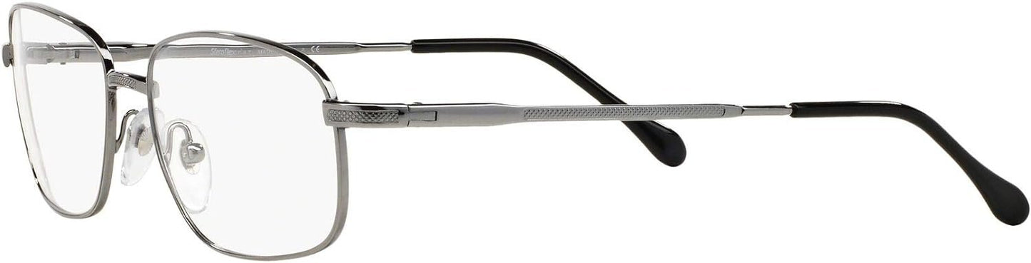 Sferoflex Men's Sf2086 268 52mm Square Gunmetal Eyewear Frames