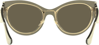 VERSACE VE2234 1002/3 53mm Transparent Brown Mir Gold Women's Sunglasses