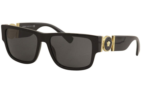 Versace Man Sunglasses, Black Lenses Acetate Frame, 58mm