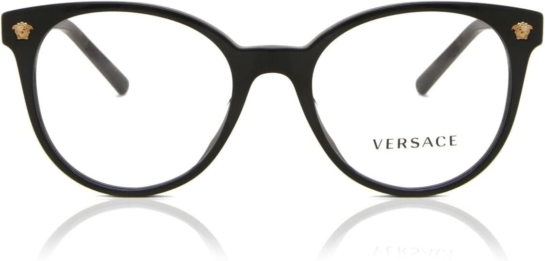 Versace VE3291A GB1 51mm Asian fit Black Eyeglasses