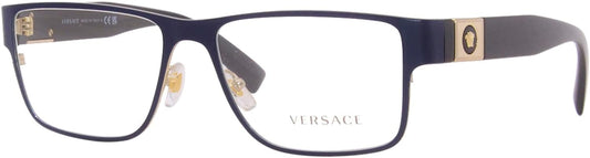 VERSACE VE1274 1468 Blue Square Men's 55 mm Eyeglasses