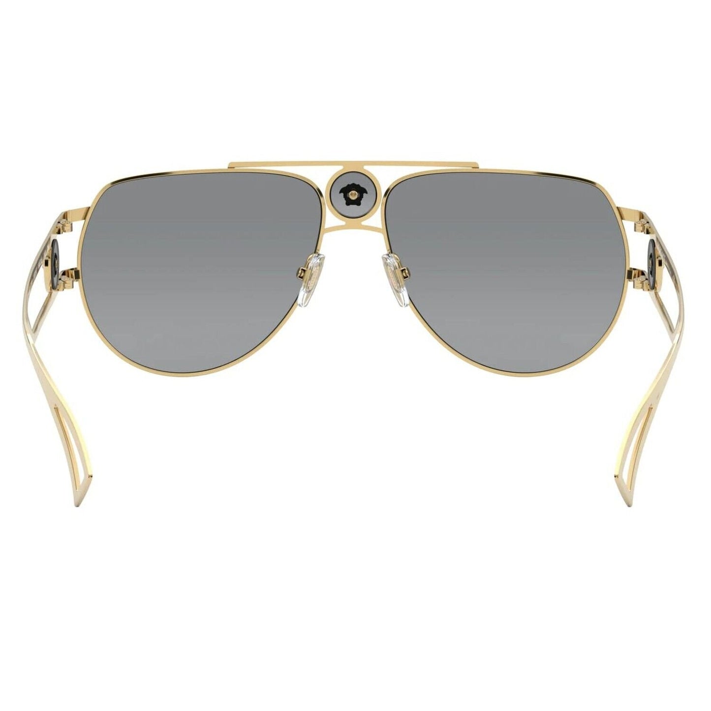 Versace VE 2225 100287 Gold Metal Aviator Sunglasses Grey Lens