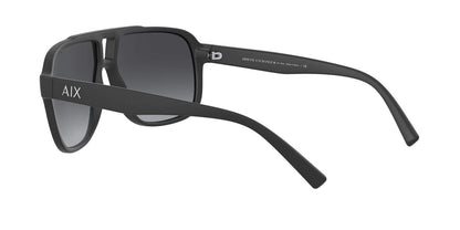 A|X ARMANI EXCHANGE Men's AX4104S Rectangular Sunglasses, Black/Grey Gradient