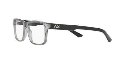 A|X Armani Exchange Men's AX3016 Square Transparent Eyeglass Frames 53mm