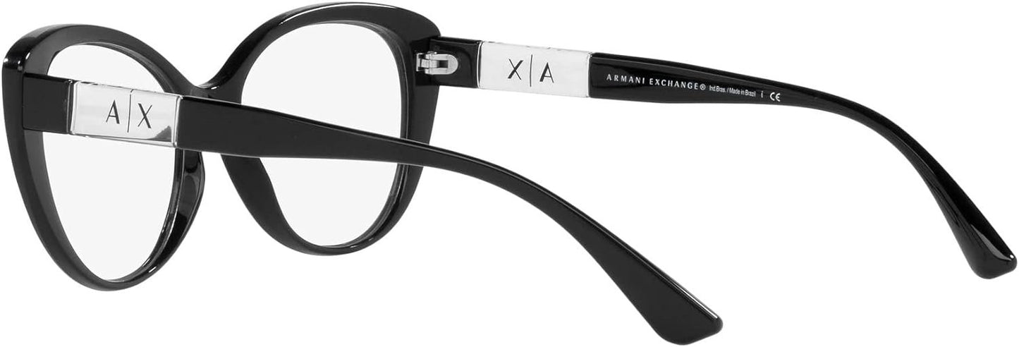 A｜X ARMANI EXCHANGE Women's AX3093 8158 54mm CatEye Eyewear Frames