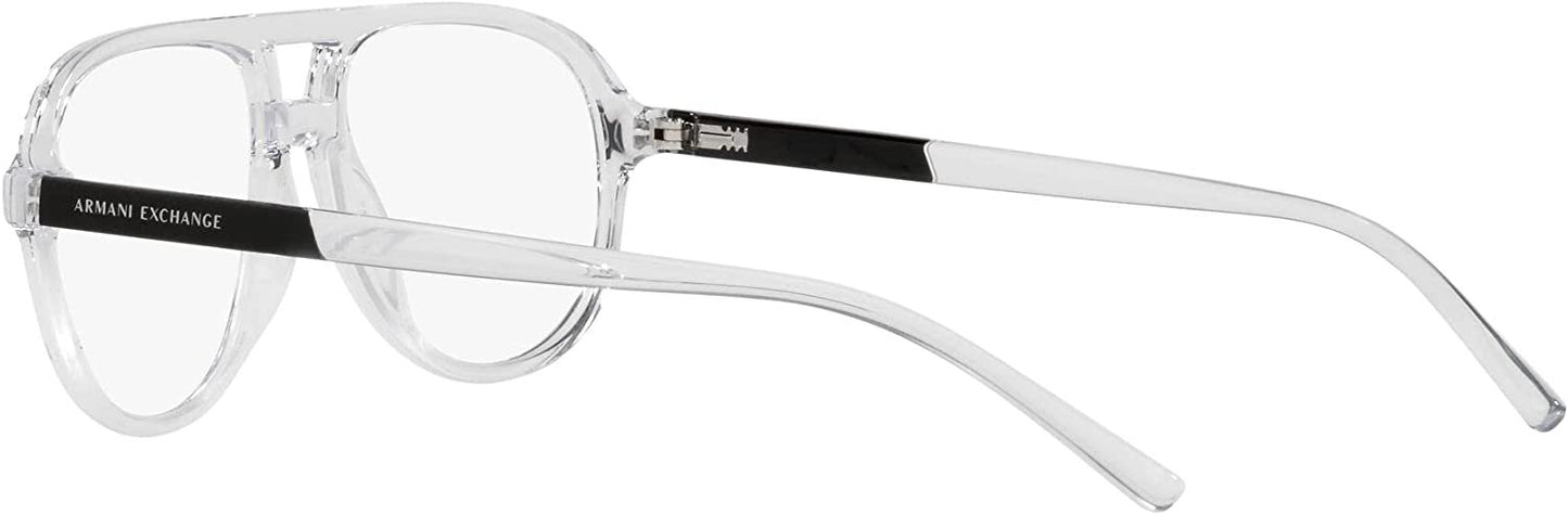 A|X ARMANI EXCHANGE Men's Ax3090 8235 55mm Round Eyewear Frames