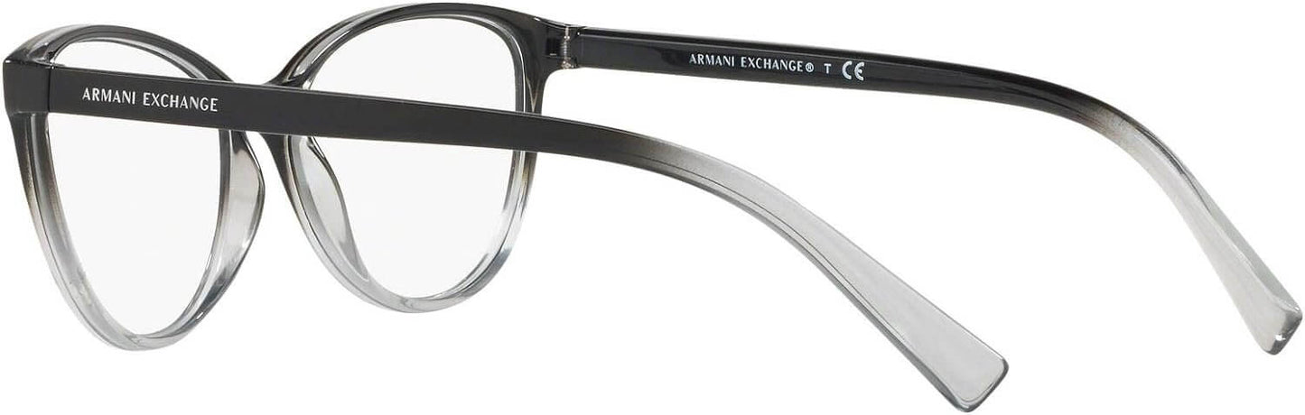 A｜X ARMANI EXCHANGE Women's Ax3053 53mm Square Eyeglasses Frames