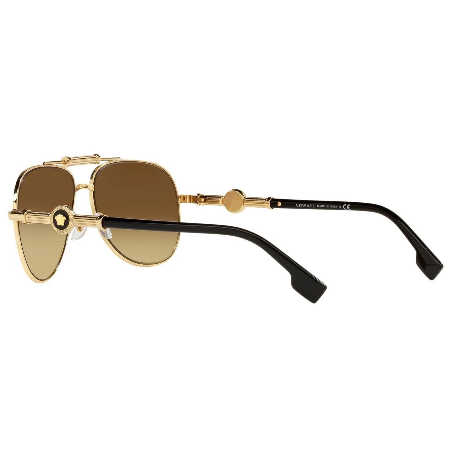Versace Sunglasses Gold Frame, Brown Gradient Lenses, 0VE2236 1477/13 59MM