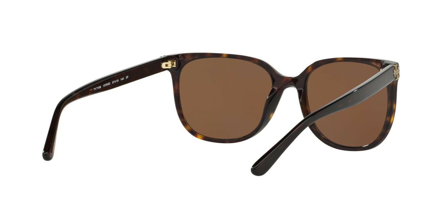 TORY BURCH Polarized Dark Tortoise Sunglasses TY7106 137883