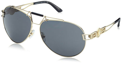 Versace Women's VE2160 Pale Gold/Grey Sunglasses