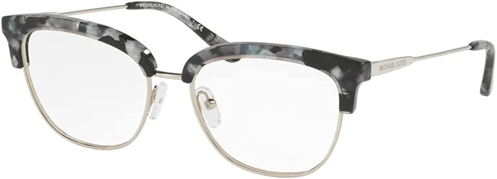 Michael Kors GALWAY MK3023 3214 52mm Eyeglass Frames Black Mosaic/Shiny Silver-ton