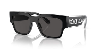 Dolce & Gabbana DG6184 501/87 52mm Sunglasses BLACK w/DARK GREY