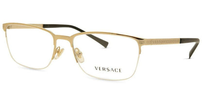 Versace Men's Eyeglasses 0VE/1263 1002 Gold Half Rim Optical Frame 55mm