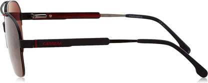 Carrera 8028/S 003 W6 59-17-140 Matte Black Frame, Burgundy Polarized  Sunglasses