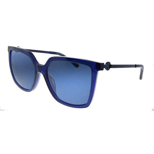 Tory Burch TY7146 Women's Sunglasses Transparent Navy/Solid Blue 55