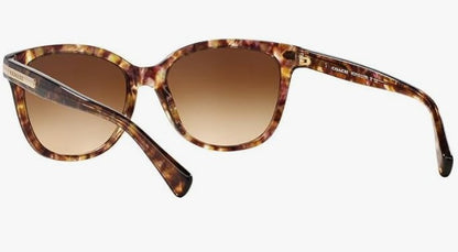 Coach Sunglasses HC8132 528713 57mm Light Brown Confetti Tortoise/Brown Gradient