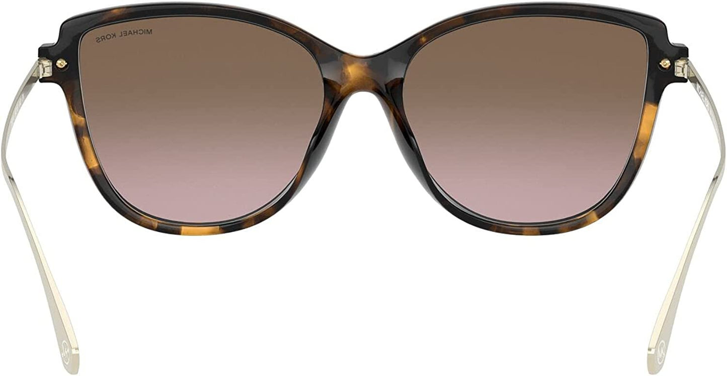 Michael Kors MK2130U Sorrento Dark Tortoise/Brown Rose Gradient Sunglasses