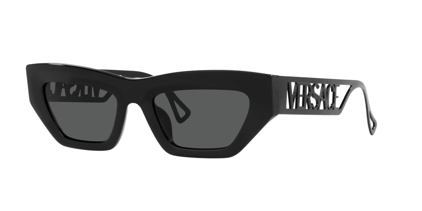 VERSACE VE4432U 523287 53mm Black Dark Grey Women's Sunglasses