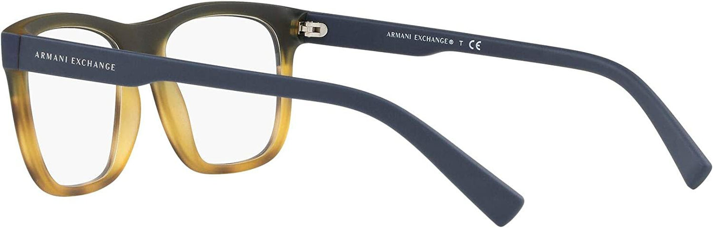 A|X ARMANI EXCHANGE Men's Ax3050 8246 Square Eyeglass Frames