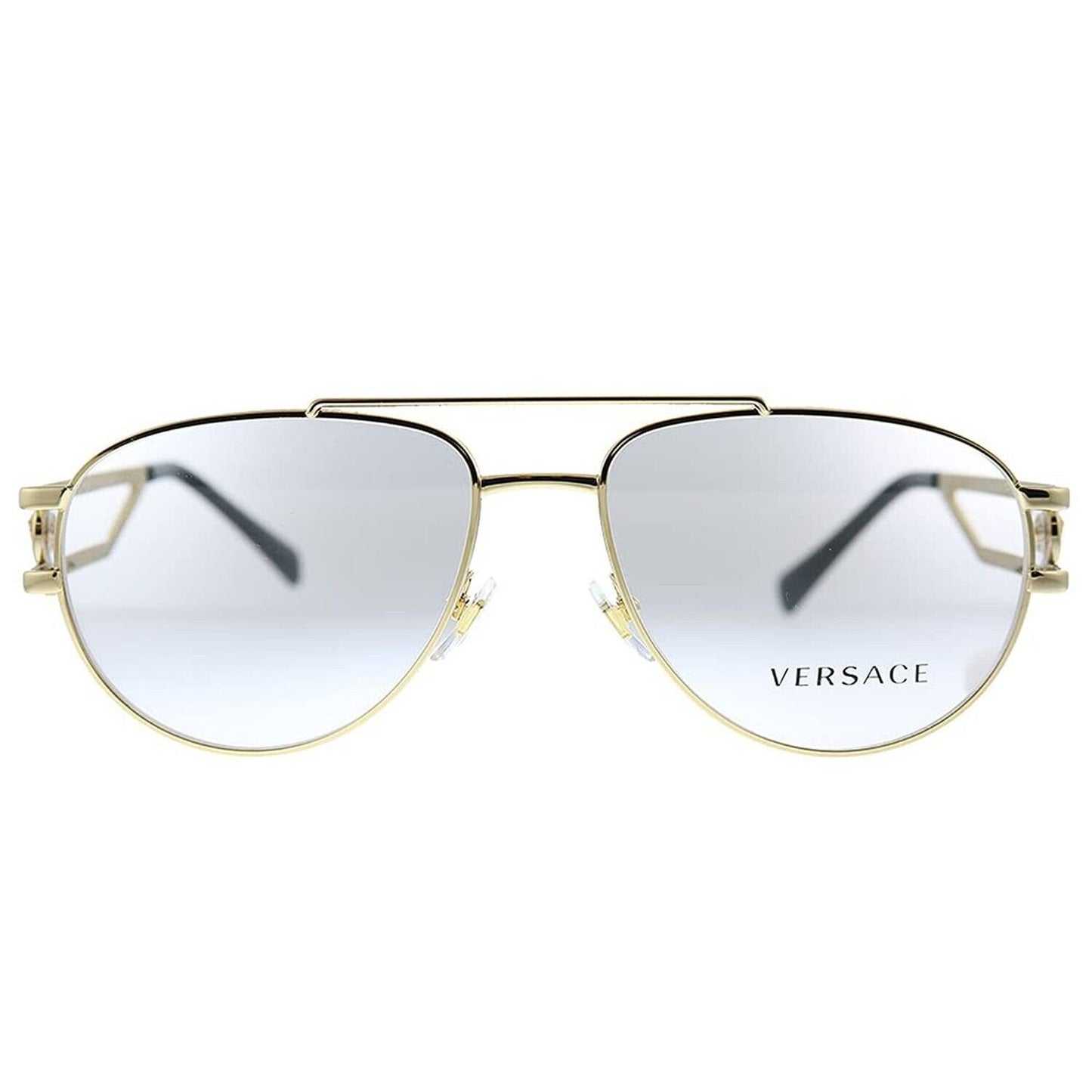 Versace VE 1269 1002 Gold Metal Aviator Eyeglasses 55mm