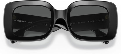BURBERRY Sunglasses BE 4327 300111 Delilah Black Grey Gradient