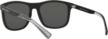 A|X ARMANI EXCHANGE Men's AX4049SF Low Bridge Fit Square Sunglasses