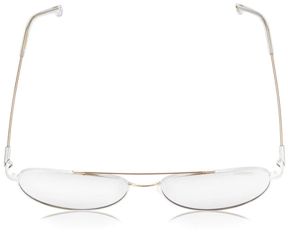 Carrera Men's 187/S Pilot Sunglasses, Palladium Gold/Silver Mirrored, 60mm, 17mm