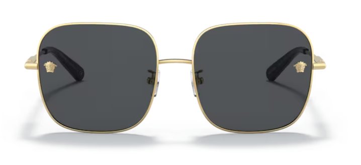 Versace Sunglasses VE2246D 100287 59mm Gold Dark Grey